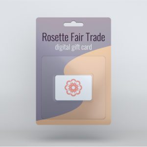 Rosette Fair Trade gift card (digital voucher) available in the online store