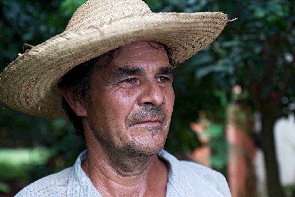 Cándido Vera Flor, sugar cane producer, Manduvira, Paraguay. © Transfair e.V.