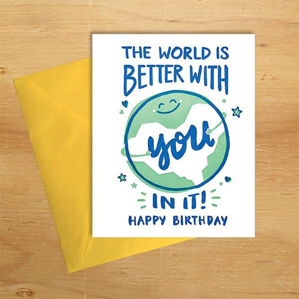 Better World handmade birthday card by Good Paper on Rosette Fair Trade online store
