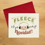 Fleece Navidad handmade Christmas card by Good Paper on the Rosette Fair Trade online store