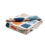 Organic baby blanket (petrol blue) by Pebble Toys on the Rosette Fair Trade online store