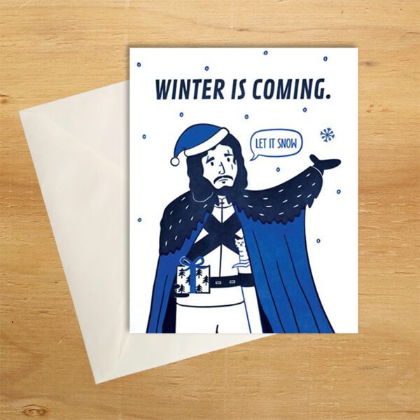 Winter Is Coming handmade card by Good Paper on Rosette Fair Trade online store
