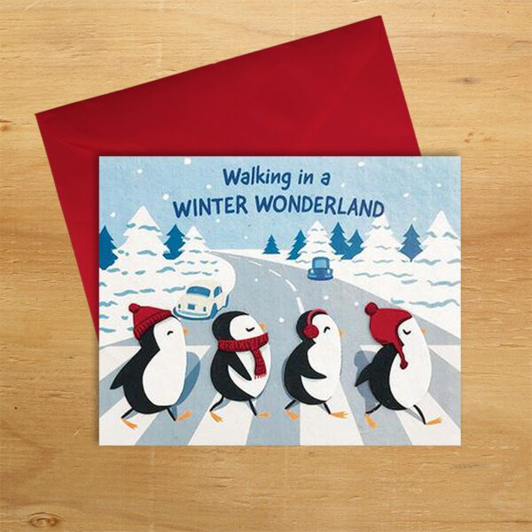 Winter Wonderland handmade holiday card by Good Paper on the Rosette Fair Trade online store