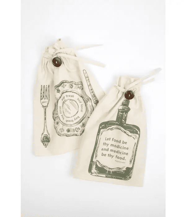 Eat Well Produce Sacks (both) by Ten Thousand Villages on the Rosette Network