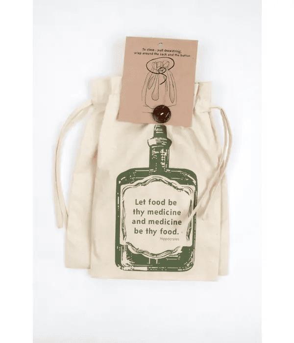 Eat Well Produce Sacks (medicine quote) by Ten Thousand Villages on the Rosette Network