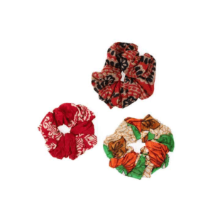 Recycled Sari Scrunchie Set by Ten Thousand Villages on the Rosette Network