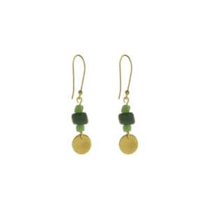 Earth Trio Earrings (green) by Just Trade UK on Rosette Fair Trade