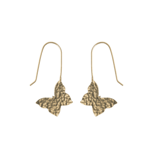 Hammered Butterfly Earrings (fair trade, handmade) by Just Trade UK on the Rosette Network