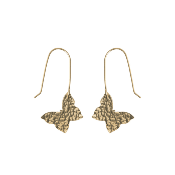 Hammered Butterfly Earrings (fair trade, handmade) by Just Trade UK on the Rosette Network