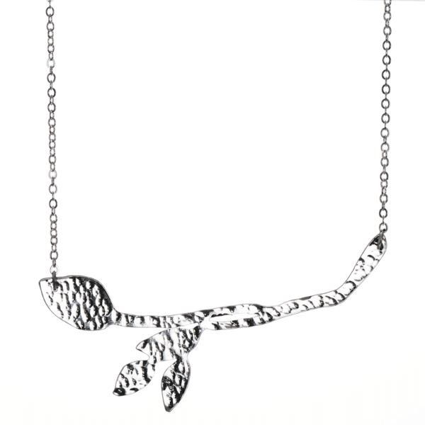 Silver Plated Leaf Necklace (handmade) by Just Trade UK on Rosette Fair Trade