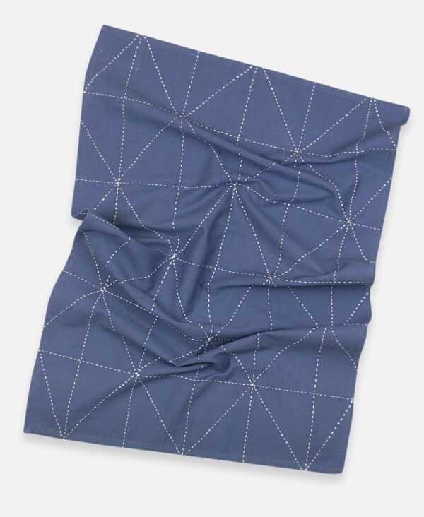 Graph Tea Towel (slate) by Anchal Project on Rosette Fair Trade