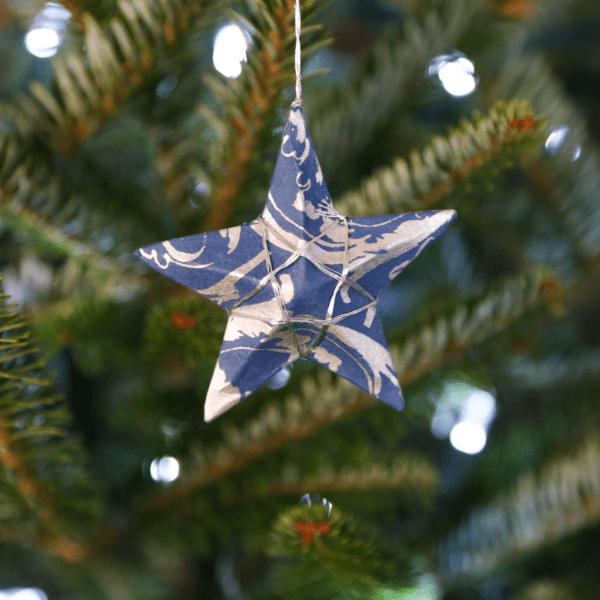 Silver Sky Star Ornament by Ten Thousand Villages on Rosette Fair Trade