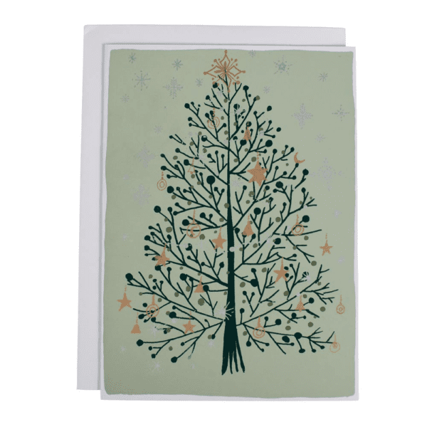 Sparkling Tree Holiday Card (Christmas) by Ten Thousand Villages on Rosette Fair Trade