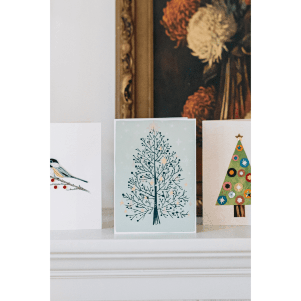 Sparkling Tree Holiday Card by Ten Thousand Villages on Rosette Fair Trade