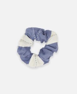 Stripe Scrunchie (slate) by Anchal Project on Rosette Fair Trade