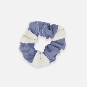 Stripe Scrunchie (slate) by Anchal Project on Rosette Fair Trade