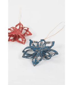 Touch of Gold Star Ornament (lifestyle) by Ten Thousand Villages on Rosette Fair Trade