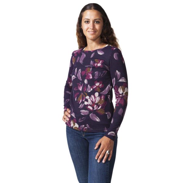 Dahlia sweater by Ark Imports (Plum) on the Rosette Fair Trade online store