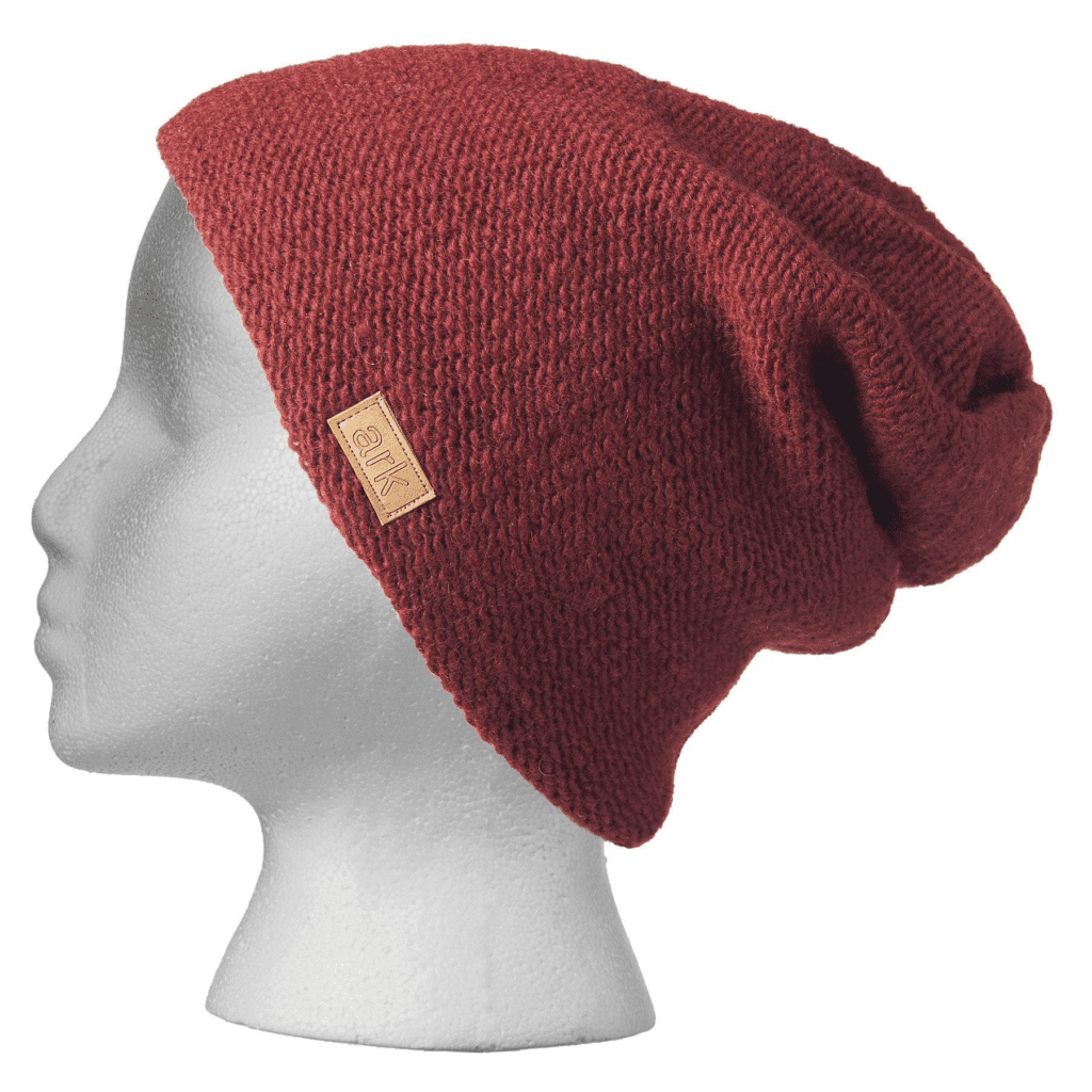 Parkdale Slouch Hat (toque) by Ark Imports (red) on the Rosette Fair Trade online store