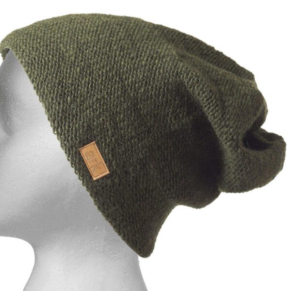 Parkdale Slouch Hat (toque) by Ark Imports (green) on the Rosette Fair Trade online store