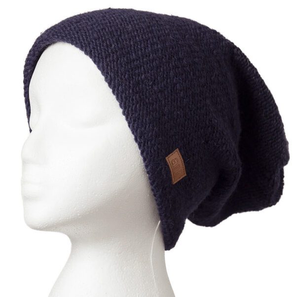 Parkdale Slouch Hat (toque) by Ark Imports (navy) on the Rosette Fair Trade online store