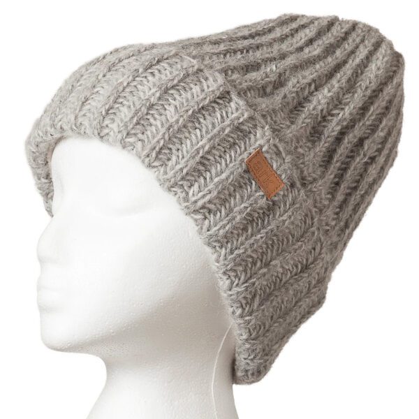 Soho Cuff Hat (toque) by Ark Imports (light grey) on the Rosette Fair Trade online store