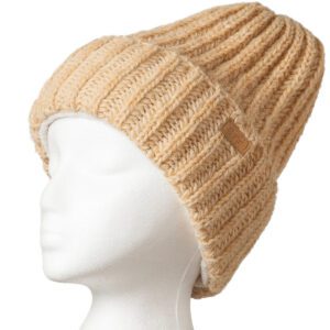 Soho Cuff Hat (toque) by Ark Imports (sand) on the Rosette Fair Trade online store